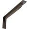 Ekena Millwork Embrey Steel Bracket, Hammered Dark Bronze 2"W x 18"D x 6 1/2"H BKTM02X18X06EBHDB - alternate 1